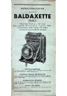 Balda Baldaxette 1 manual. Camera Instructions.